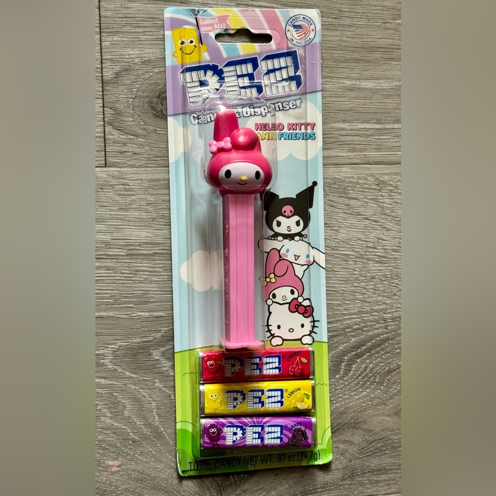 New Hello Kitty - MY MELODY Character PEZ Dispenser & Candy